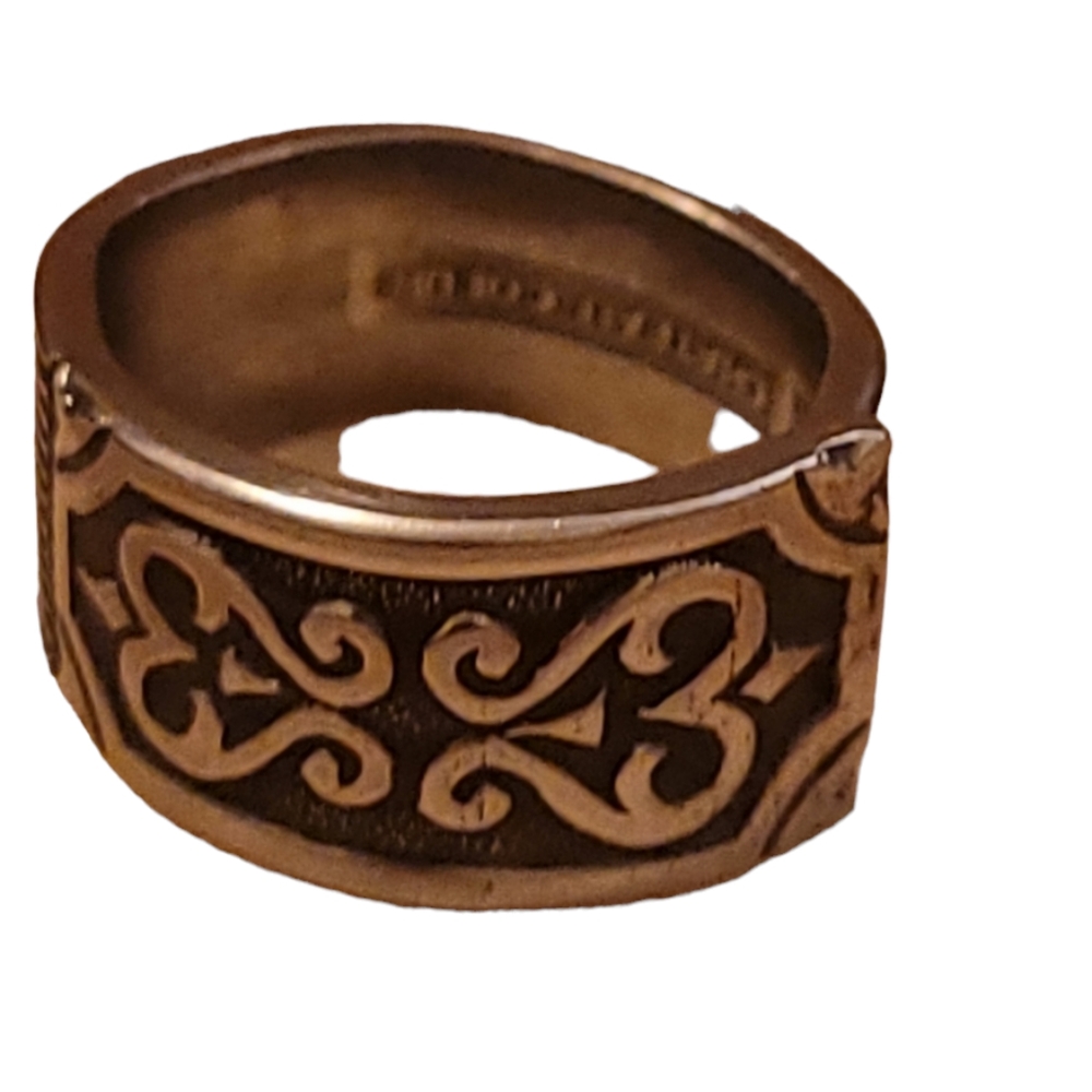 Vintage Flatware Hand Forged Spoon Ring Size 8